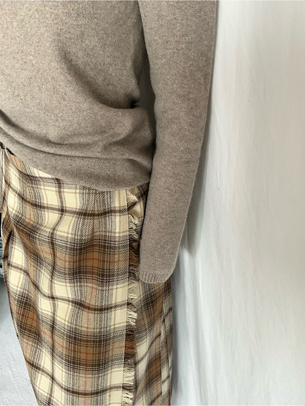 Vintage Laird-Portch Scotland Pure Wool Tartan Kilt Skirt Plaid Midi 6 - Picture 4 of 12